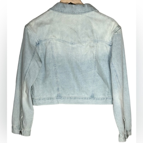 Levis SilverTab Jean Jacket‎ Girls Size XL Light Blue Denim Levi’s Trucker NWT - Picture 2 of 5